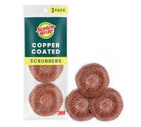 Scotch-Brite Cleaning-sponges, Copper Coated, 3 Scrubbers