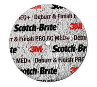 Scotch-Brite Deburr and Finish PRO Unitized Wheel, 2 in x 1/2 in x 1/4 in 6C MED+, 30 per case