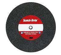 Scotch-Brite Deburr and Finish Pro Unitized Wheel, DP-UW, 2S Fine, 3 in x 1/2 in x 1/4 in, 20 ea/Case