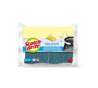 Scotch-Brite Delicate Sponge 10.5 x 2.5 x 15 cm Yellow Pack of 2