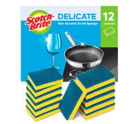 Scotch-Brite Delicate Non-Scratch Scrub Sponge, 12 Pieces