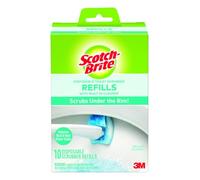 Scotch-Brite Disposable Toilet Scrubber Refills, Removes Rust & Hard Water Stains, 10 Disposable Refills Blue