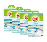 Scotch-Brite Disposable Toilet Scrubber Refills, Scrubs Under the Rim, 40 Disposable Refills
