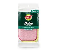 Scotch-Brite Dobie Scrub & Wipe Cloth, 5.9 in. x 3.9 in., 2/Pack