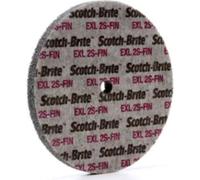 Scotch-Brite EXL Unitized Wheel, Silicon Carbide, 5000 rpm, 6" Diameter, 1/2" Arbor, 2S Fine Grit (Pack of 1)