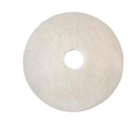 Scotch-Brite Floor Pad, White, 406 mm | pack of 5 | for dry polishing and buffing |reusable and washable polishing pad resists clogging and loading