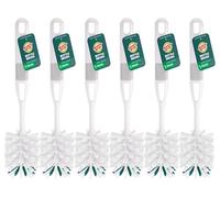 Scotch-Brite Glass and Water Bottle Brush, Long-Lasting Bristles, Safe On Multiple Types of Water Bottles, Baby Bottles, Vases, and More (6-Pack)