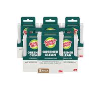 Scotch-Brite Greener Clean Non-Scratch Scrubbers, Multicolor, 18 Pads