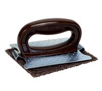 Scotch-Brite Griddle Pad Holder for Griddle Surfaces, Model 482, Brown Plastic Handle, Includes 1 Pad #82, Rectangular