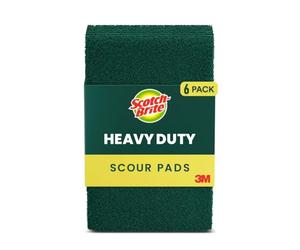 Scotch-Brite Heavy Duty, Scouring Kitchen and Dish, Cast Iron, Green, 30 Pads