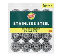 Scotch-Brite, Stainless Steel, 16 Scrubbers