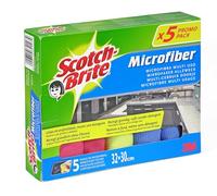 Scotch-Brite Multi-purpose Microfiber-Wipe, 5-Pieces - for Kitchen, Bathroom and Household