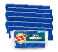 Scotch-Brite Non-Scratch, Recycled Content, Blue, 36 Scrub Sponges