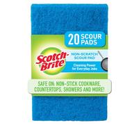 Scotch-Brite Non-Scratch Scour, 20 Pads, Blue, Count