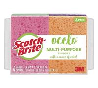 Scotch-Brite ocelo Handy Sponge, Assorted Colors, 4 Sponges