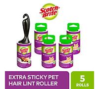 Scotch-Brite PET EXTRA STICKY Lint Roller Black, White Set