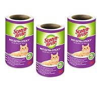 Scotch-Brite PET EXTRA STICKY Lint Roller Grey, White Set