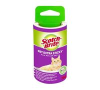 Scotch-Brite Pet Extra Sticky Lint Roller Refill, 48 sheets - Designed for Pet Hair, Easy Tear Sheets, Safe on Fabrics, Black, White