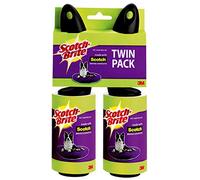 Scotch-Brite Pet Hair & Lint Roller, Twin Pack, Works Great On Pet Hair, 2 Rollers, 56 Sheets Per Roller