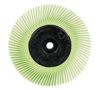 Scotch-Brite™ Precision Radial Bristle Brush, PN-RB, 50+, 6 in x 1/2 in x 1 in, Type A, with Adapter, 5 ea/Case