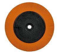 Scotch-Brite™ Precision Radial Bristle Brush, PN-RB, 80+, 8 in x 1 in x 1-1/4 in, Type S, with Flange, 2 ea/Case