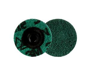 Scotch-Brite Precision Surface Conditioning Disc; Roloc TS; Coarse; Ceramic; Nonwoven Fiber; Easy Change; 2 in; 50/Inner; 200/Case; Dispenser Pack