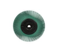 Scotch-Brite Radial Bristle Brush BB-ZB, 152 mm x 12.7 mm x 25.4 mm, P50, Green, Type A, With adapter