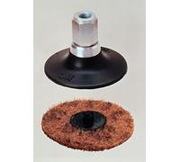 Scotch-Brite Roloc Gasket Removal Disc - Coarse Grit Aluminum Oxide - TR Quick Change Attachment - Removes Old Gasket Material - 3" - Pack of 5