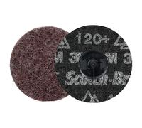 Scotch-Brite Roloc Precision Heavy Duty Surface Conditioning Disc, HD-DR, Coarse 120+, TR, 76 mm
