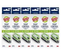 Scotch-Brite Soap Control Dishwand Brush Refills, Non-Scratch Scrub Brush Heads, 12-Pack (6 Packs of 2, 12 Total Refills), Durable & Odor-Resistant, Safe for Non-Stick Cookware & More