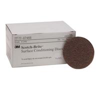 Scotch-Brite Surface Conditioning Disc for Sanding - Metal Surface Prep - Hook and Loop - Aluminum Oxide - Very Fine Grit - 5” diam. - Pack of 10