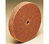 Scotch-Brite(TM) Cut and Polish Unitized Wheel, Aluminum Oxide, 15100 rpm, 3 Diameter x 3/4 Width, 3/8 Arbor, 7A Medium Grit (Pack of 10)