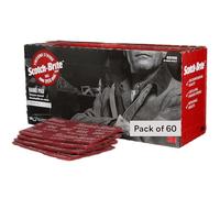 Scotch-Brite(TM) General Purpose Hand Pad 7447B, Aluminum Oxide, 9" Length x 6" Width, Maroon (Pack of 60)