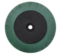 Scotch-Brite(TM) Radial Bristle Brush, Aluminum Oxide, 6000 rpm, 8 Diameter x 1 Width, 50 Grit, Green (Pack of 1)