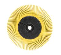 Scotch-Brite(TM) Radial Bristle Brush, Cubitron/Aluminum Oxide, 6000 rpm, 6 Diameter x 1/2 Width, 80 Grit (Pack of 1)