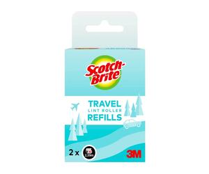 Scotch-Brite® Travel Lint Roller 2 x 30 Sheet Refills
