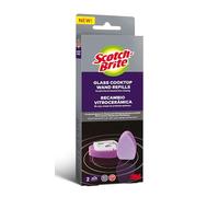 Scotch-Brite Wand Refills, 2 Pieces in Pack, Polyurethane (PU), Purple-Glass cooktop, Standard