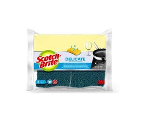 Scotch-BriteÃƒâ€šÃ‚Â® Delicate Non-Scratch Cellulose Scrub Sponge 2 pieces in pack