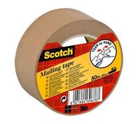 Scotch Brown Paper Mailing Tape 50mm x 50m - Single Roll (7100301050)