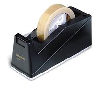 Scotch C10 Desk Tape Dispenser - Black - 25 mm to 75 mm Tape Core Up to 25 mm