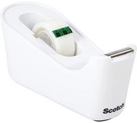 Scotch C18 White Tape Dispenser with Magic Tape 19mm x 33m 1 Roll/Pack Scotch White