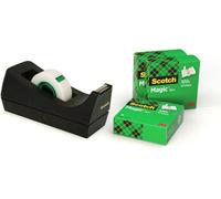 Scotch C38 Black Tape Dispenser With Magic Tape 19mm X 33M 3 Rolls/pack