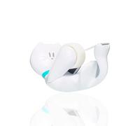 Scotch Cat Tape Dispenser with 1 Roll of Scotch Magic Tape - Holds Rolls up to 19 mm Wide x 8.89 m Long - Cute Stationery Sets and Cute Gifts - White