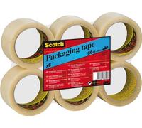 Scotch CLEAR Packing Tape, 50mm x 66m - 18 Rolls
