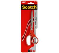 Scotch Comfort Scissors, Red/grey - 20 Cm - Ideal For Precise Cutting, Great For Everyday Use