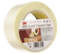 Scotch DE272958237 Bi-Directional Filament Tape Heavy Duty Tape, 50 mm x 50 m, Translucent