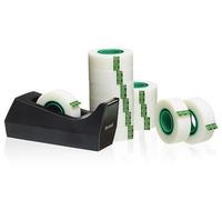 Scotch Desktop Tape Dispenser C38, Black + Scotch Magic Tape 12 Rolls 19 mm x 33 m - Ideal for School, Home and Office