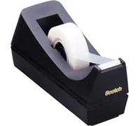 Scotch Tape Dispenser C38 - Desktop Refillable for Home & Office - Black