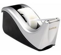 Scotch Desktop Tape Dispenser, Silvertech Two-Tone (C60-ST)