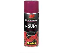 Scotch Display Mount Adhesive Spray, 1 Can, 400 ml | Multi-Purpose Permanent Adhesive for Heavy-Duty Mounting and Bonding, Controlled Spray, Compatible with Most Materials